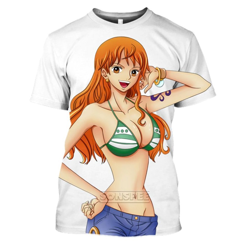 T Shirt One Piece Sexy Nami Swan Achetez Des Produits One Piece Officiels Dans La Onepieceshop