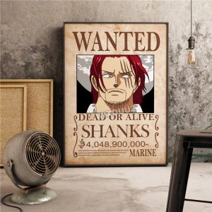 Poster Avis de Recherche Shanks Wanted