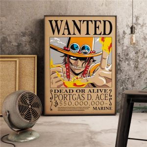 Poster Avis de Recherche Portagas D Ace Wanted