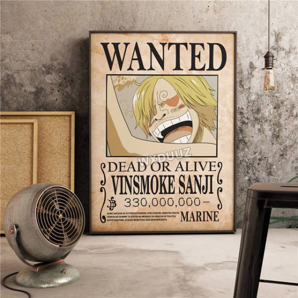 Poster Avis de Recherche Vinsmoke Sanji Wanted
