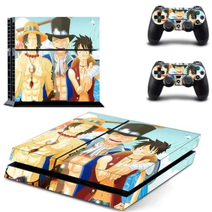 Stickers Ps4 One Piece Luffy Sabo et Ace