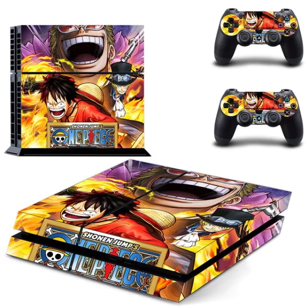 Stickers Ps4 One Piece Luffy et Sabo Vs Donflamingo