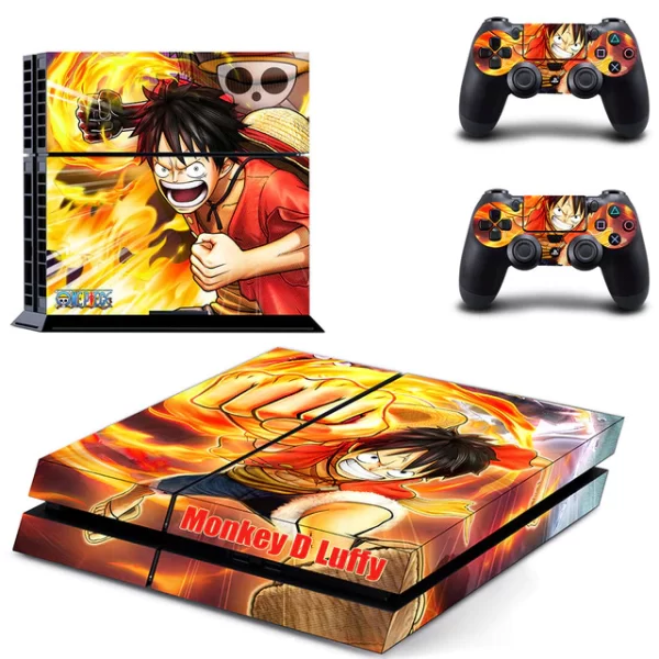 Stickers Ps4 One Piece Luffy Red Hawk