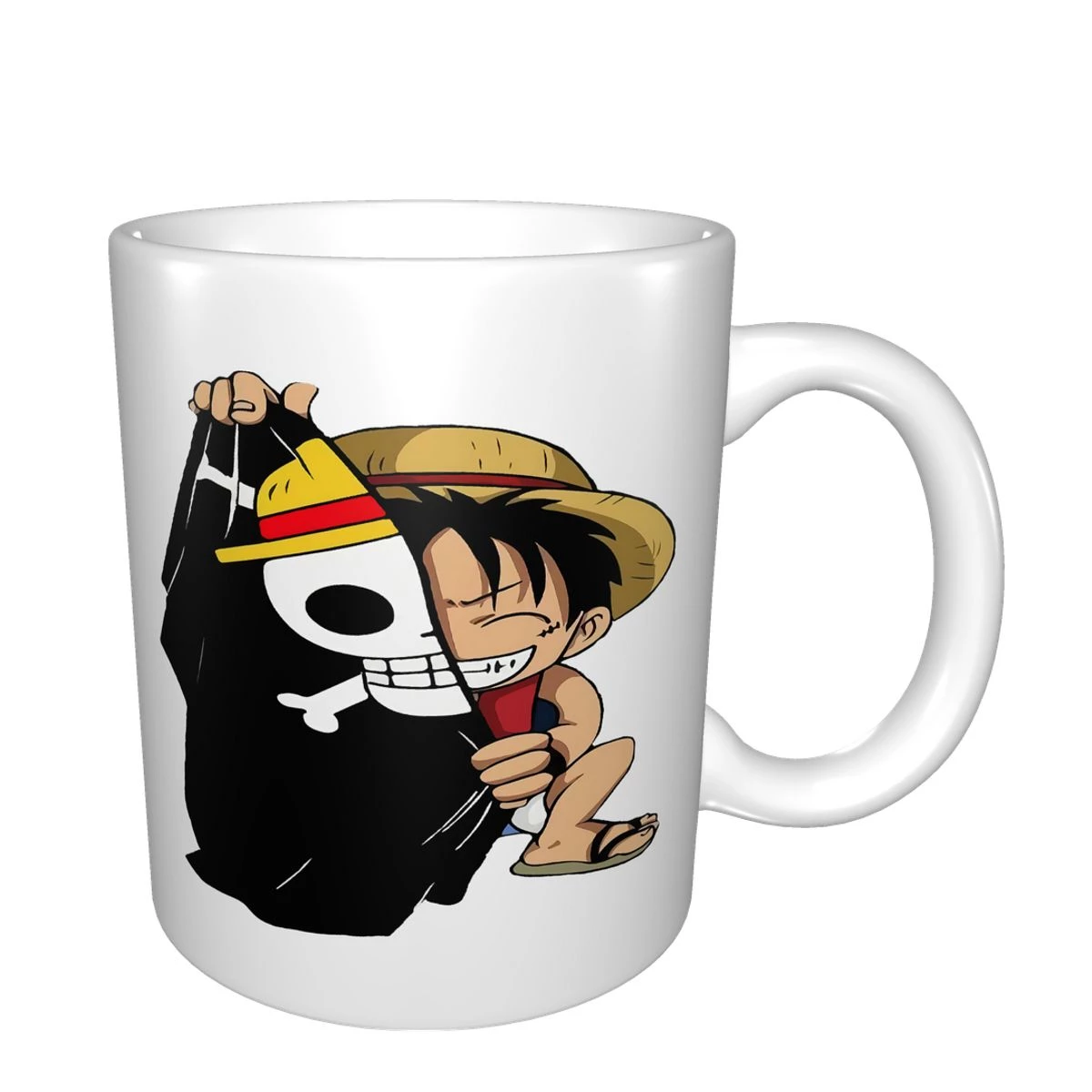 Monkey D. Luffy and One Piece Flag Mug