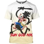 T-shirt One Piece Luffy Gear 5 Sun God Nika