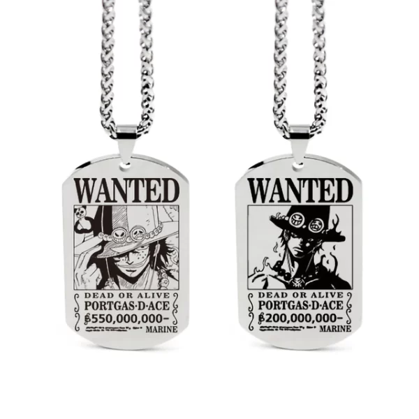 Collier One Piece Wanted Ace