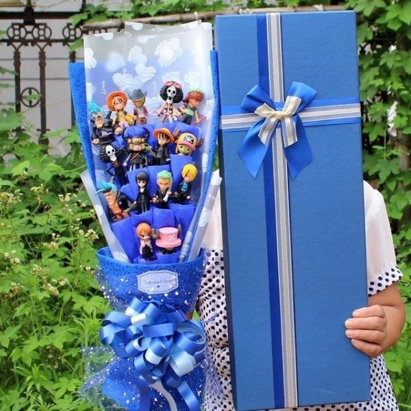 Bouquet de fleurs Bleu Cadeau Noël One Piece
