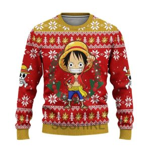 Pull One Piece Monkey D. Luffy Cadeau de Noël