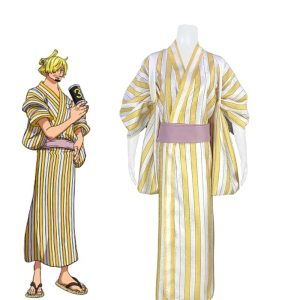 Cosplay Sanji Kimono Wano - L'Élégance du Cuisinier