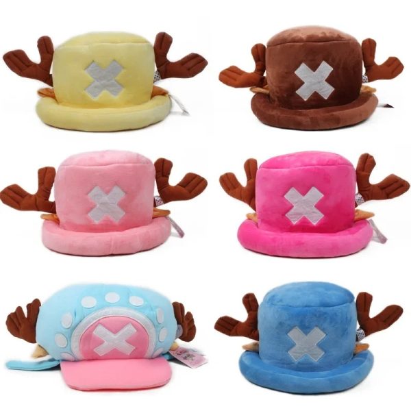 Chapeau Chopper Bleu Peluche - Avec Bois de Renne – Image 2