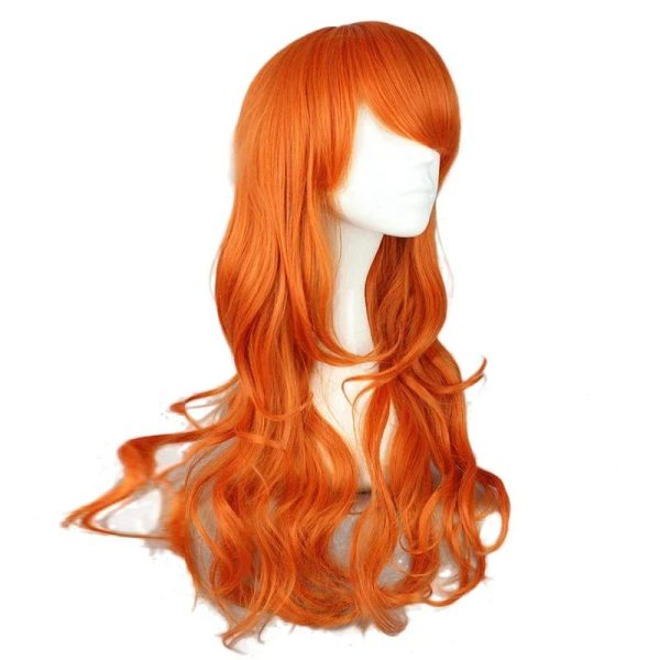 Perruque Nami Orange Longue - Cosplay One Piece Authentique – Image 3