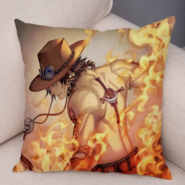 Coussin One Piece Portgas D. Ace en Feu